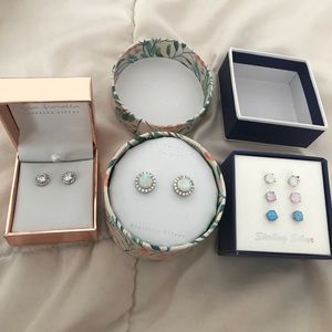 Sterling silver stud earrings